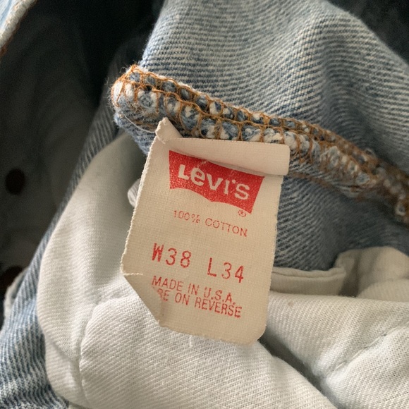 Vintage Levi’s Cutoff 501 Light Denim Shorts Button Fly - Picture 11 of 11